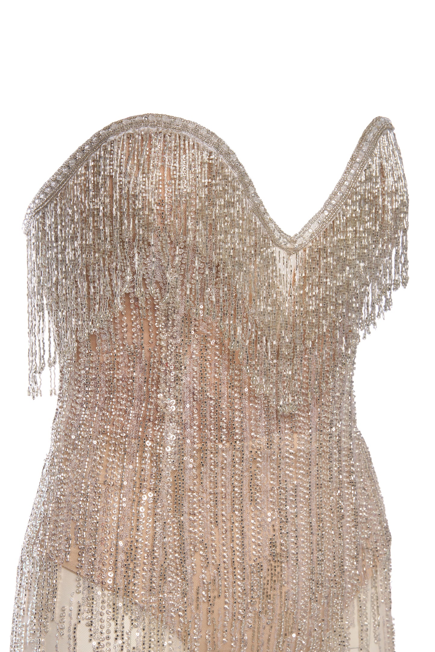 Vera silver beaded dress