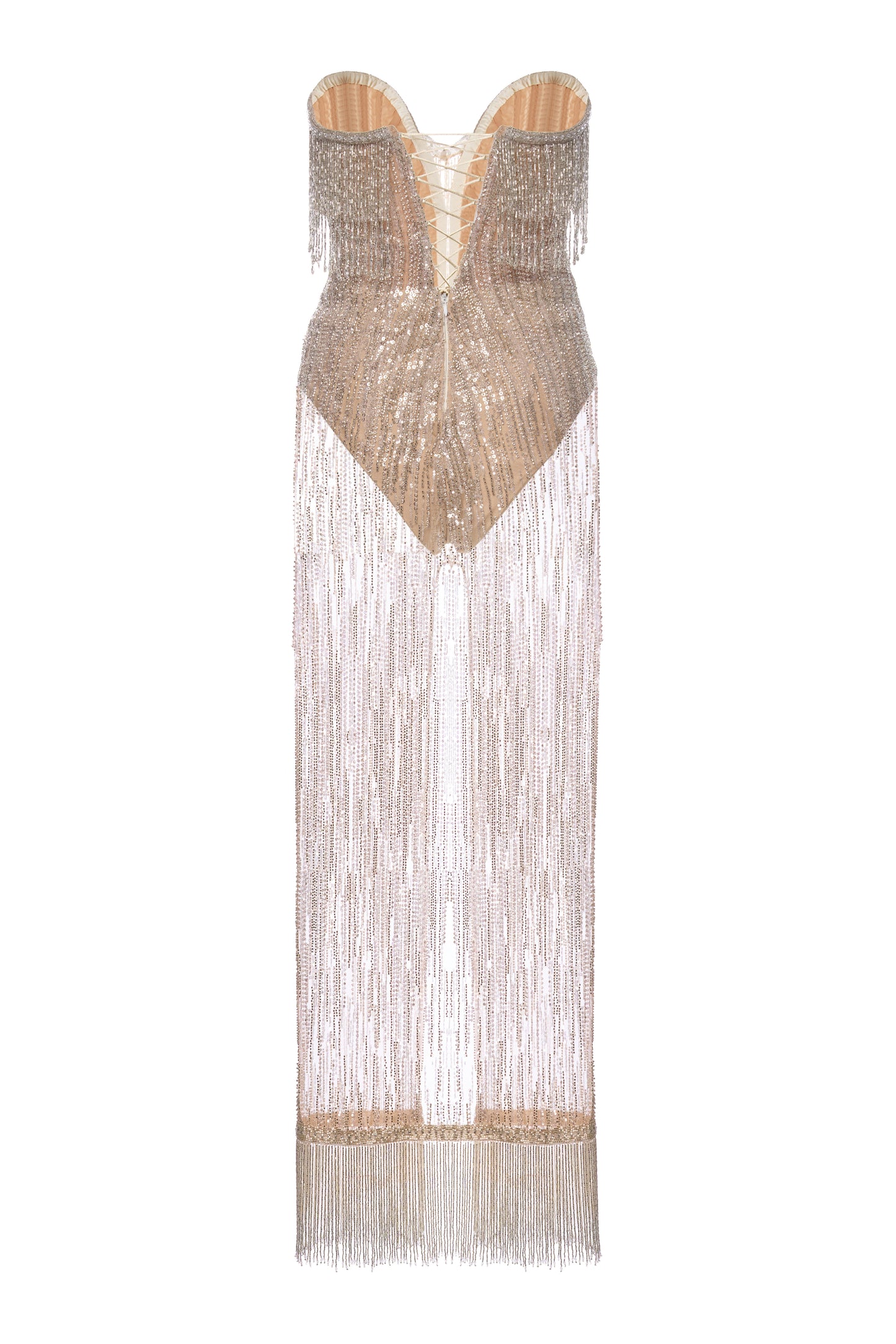 Vera silver beaded dress
