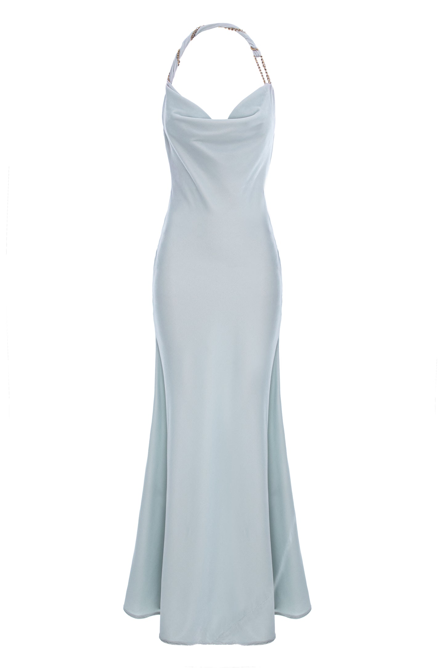 Velvet Maxi Dress Nora in Aquamarine